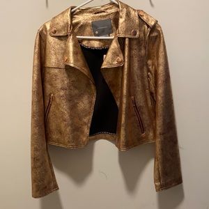 Anthropologie Rose Gold Jacket